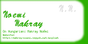 noemi makray business card