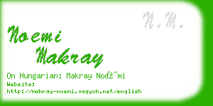 noemi makray business card